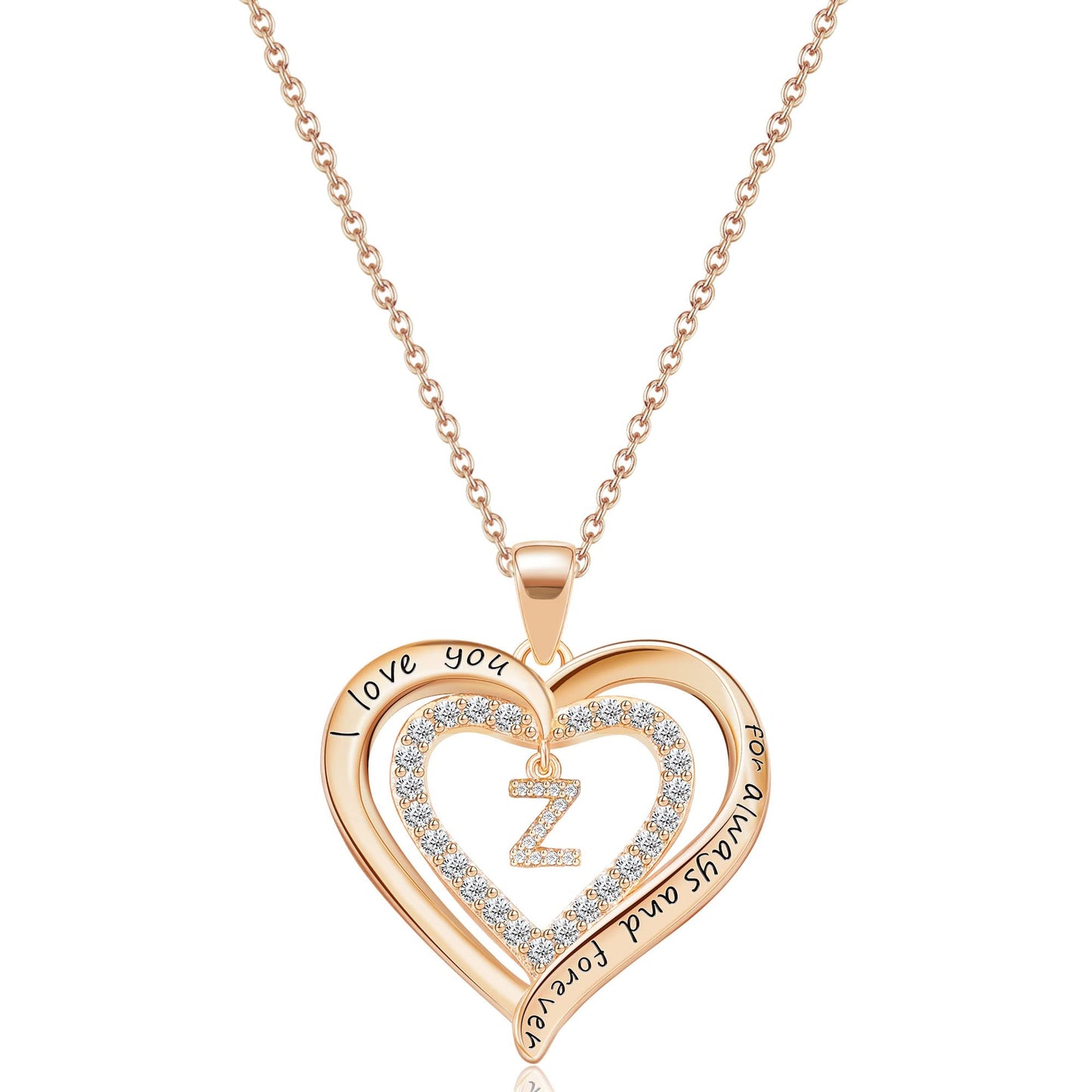 JSJOY Heart Necklaces Gifts for Women, Gold Initial Letter Necklace for Teen Girls Birthday Gifts Initial A-Z Necklace Mother's Day Gifts for Mom Wife Graduation Gifts for Her 2023
