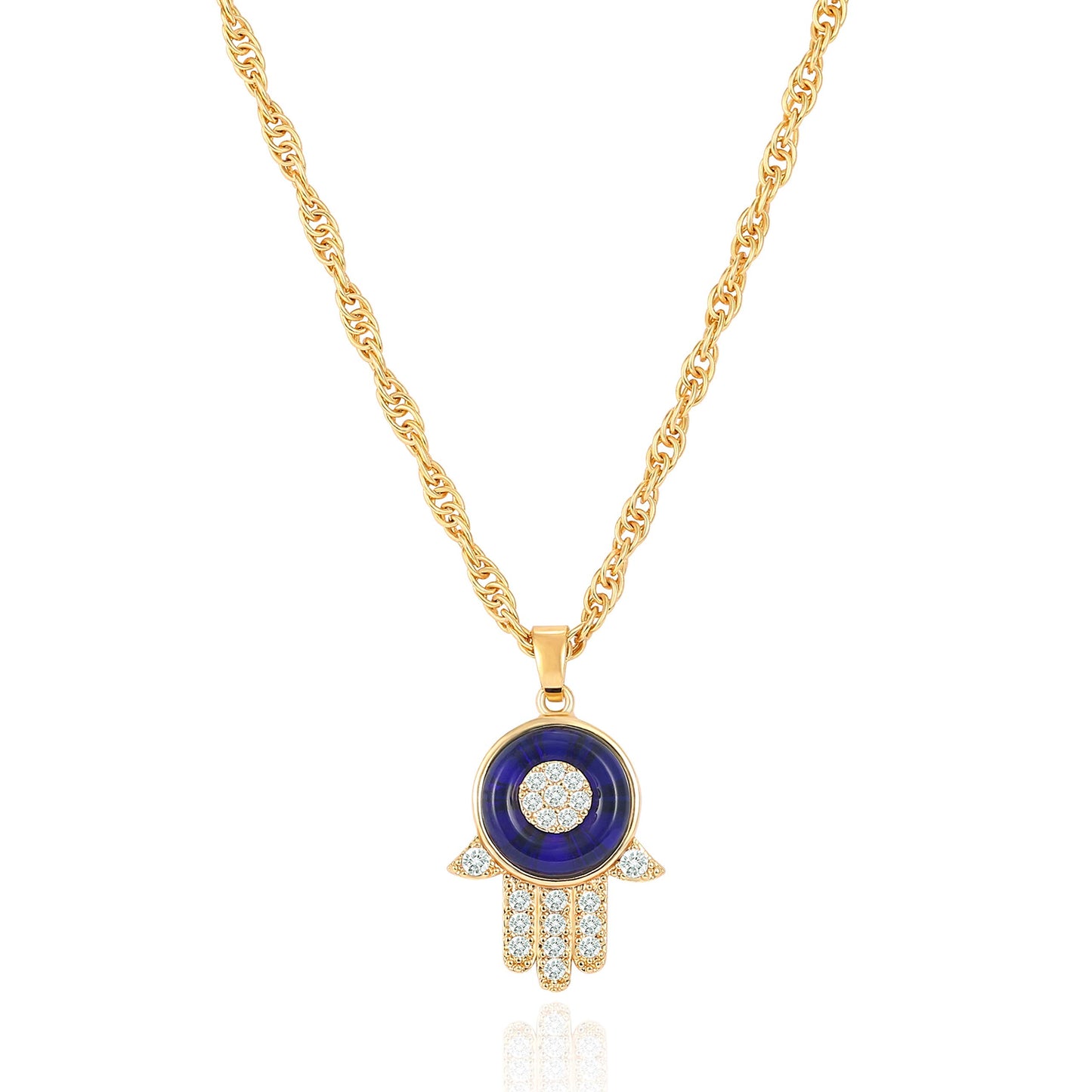 18Navy Blue Hamsa