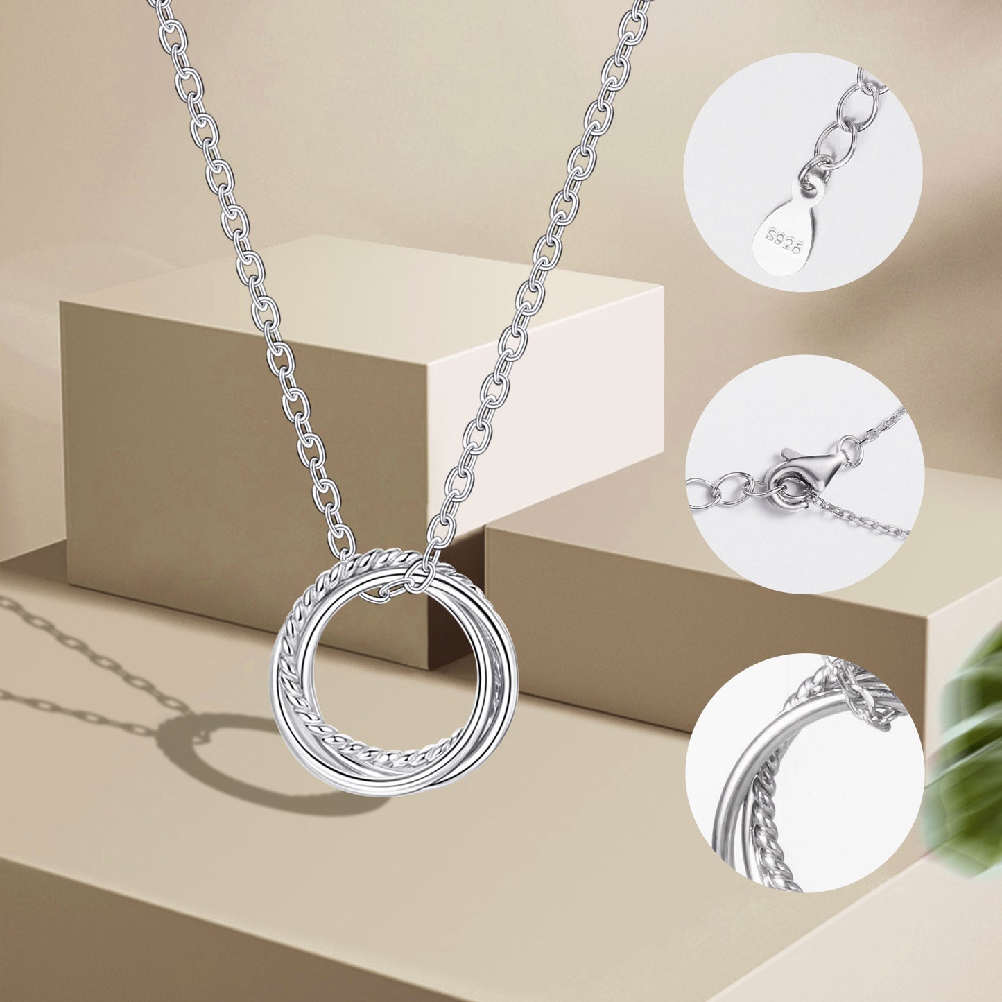 JSJOY Birthday Gifts for Women Sterling Silver Necklace 30th 40th 50th 70th 80th 90th Birthday Necklace For Her 3 4 5 6 7 8 9 Decade Jewelry 30 40 50 60 70 80 90 Years Old Anniversary gifts