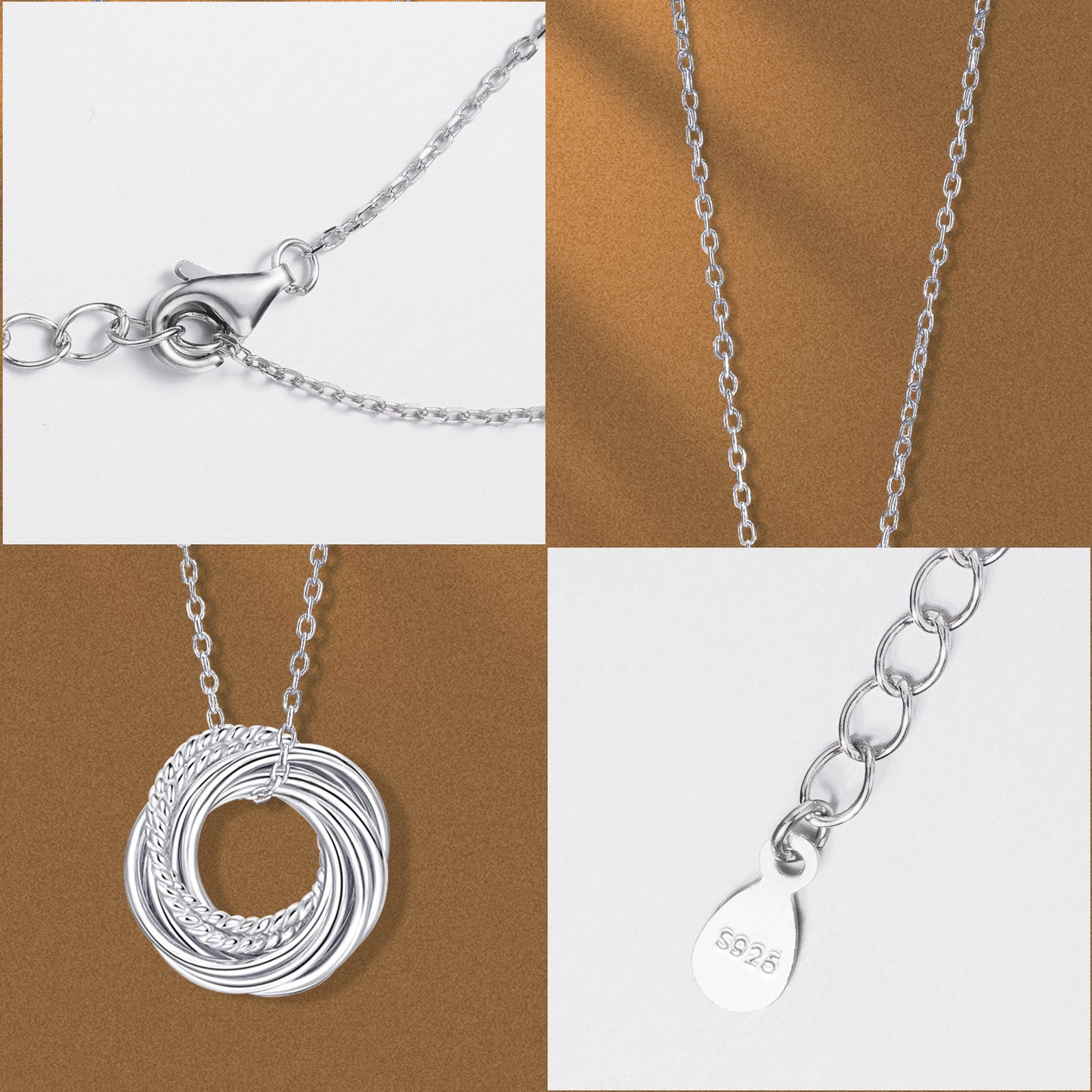 JSJOY Birthday Gifts for Women Sterling Silver Necklace 30th 40th 50th 70th 80th 90th Birthday Necklace For Her 3 4 5 6 7 8 9 Decade Jewelry 30 40 50 60 70 80 90 Years Old Anniversary gifts