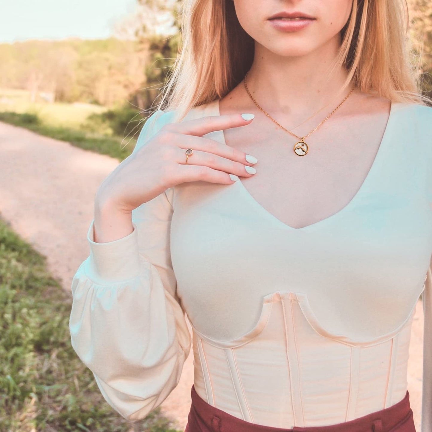 Mustard Seed Necklace for Women Christian GiftsMove Mountains Shell Necklaces Mothers Valentines Day Gifts Christian Faith Jewelry for Women