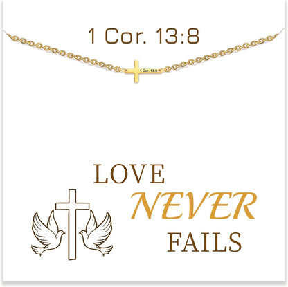 JSJOY Cross Bracelets for Women Girls Dainty Gold Engraved Bible Verse Bracelet Religious Corss Bracelet Inspirational Christian Jewelry Confirmation Gifts for Her