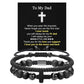 JSJOY Cross Bracelet for Men Christian Gifts for Men Rope Religious Bracelet Set Bible Verse Bracelets Easter Gifts for God Father Power Balance Bracelet