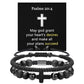 JSJOY Cross Bracelet for Men Christian Gifts for Men Rope Religious Bracelet Set Bible Verse Bracelets Easter Gifts for God Father Power Balance Bracelet