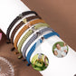 Personalized Photo Projection Charm Bracelet Friendship Picture Projection Braided Rope Bracelets Minimalism Handmade Jewelry for Friend