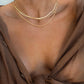 JSJOY Gold Layered Necklaces for Women Dainty Gold Necklace 14k Gold Plated Snake Gold Chain Choker NecklacesSimple  Gold Jewelry Gift for Women