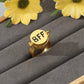 JSJOY BFF Rings for 2 Best Friends Forever Ring Sponge_bob Cute Rings Adjustable Rings for Teen Girls Friendship Rings Matching Couple Rings Gold Rings