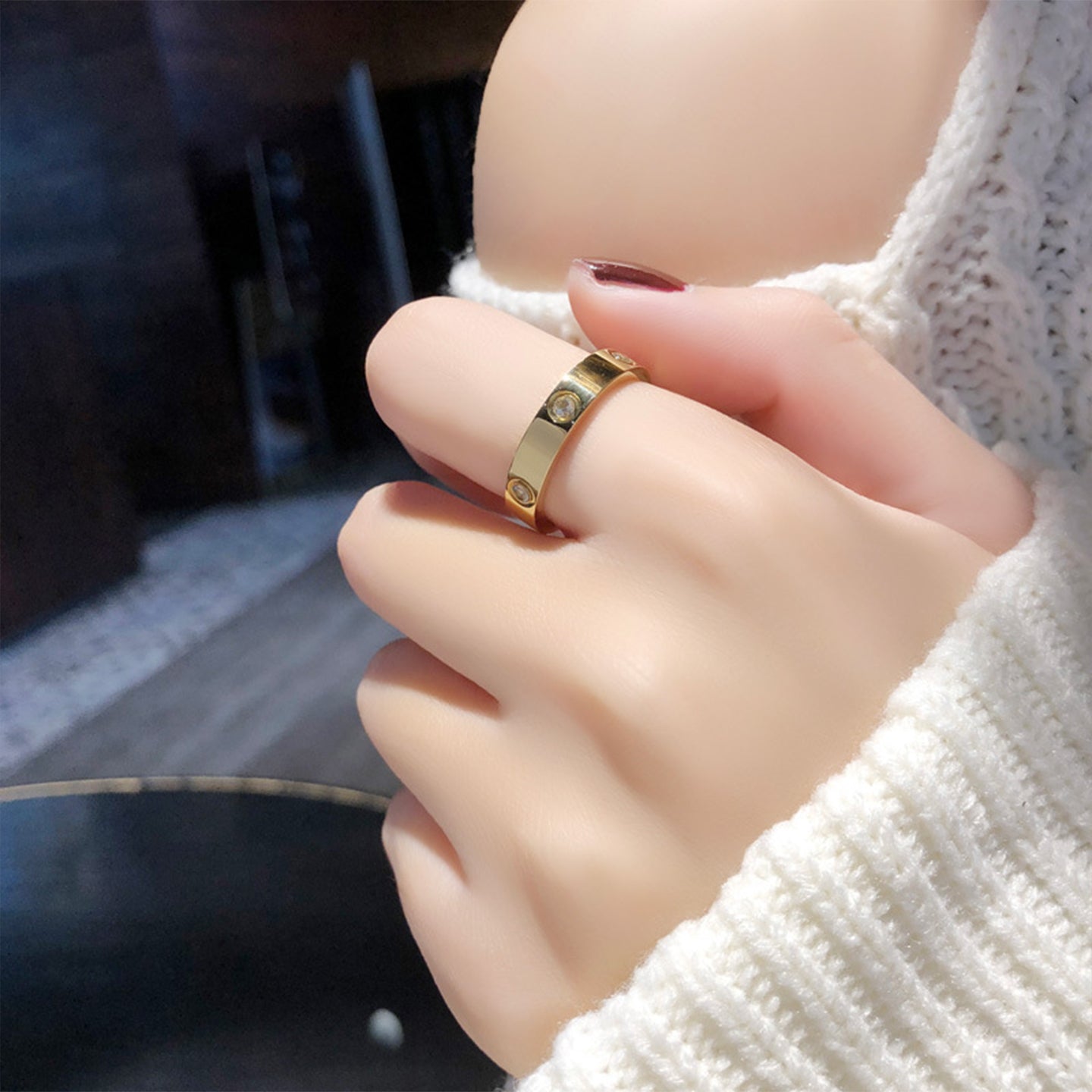 Open Heart Shaped Diamond Ring, 14k Gold Dainty Promise Ring, Open Heart Love  Ring, Gift Ring at Rs 7499 | Diamond Rings in Surat | ID: 23976415912