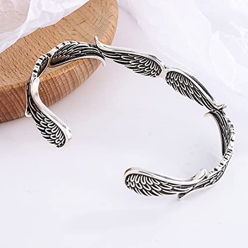 Silver Guardian Angel Wing Bracelet