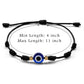 JSJOY Adjustable Evil Eye Black Bracelets 2PCS Black String Lucky Protection Handmade String Amulet for Women Men Boys Girls Family