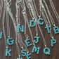 Western Turquoise Initial Necklace Letter Cowgirl Bohemian A-Z Hippie Boho Turquoise Stones Pendant Necklace for Women Girls Valentine's Day Gift