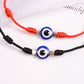 JSJOY Adjustable Evil Eye Black Bracelets 2PCS Black String Lucky Protection Handmade String Amulet for Women Men Boys Girls Family