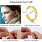 JSJOY 18 Pcs Gold Ear Cuffs for Women Non Piercing Adjustable Ear Cuff Earrings Clip On Cartilage Helix Wrap Ear Jewelry Set