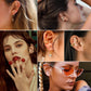 JSJOY 18 Pcs Gold Ear Cuffs for Women Non Piercing Adjustable Ear Cuff Earrings Clip On Cartilage Helix Wrap Ear Jewelry Set