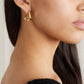 JSJOY Twisted Hoop Earrings for Women 14K Gold Plated Twisted Square Hoop Earrings Simple Big Chunky Hoop Earrings Minimalist Geometry Earrings Jewelry Gifts