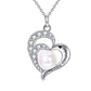 Freshwater Pearl Necklace Sterling Silver Pearl Necklace Zircon Pearl Pendant Necklace Pearl And Zircon Necklace Bridal Jewelry Gifts for Women Wife Girlfriend