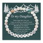 Letter Natural Stone Bracelet Christmas Birthday Valentine Mother's Day Gifts for Women Girls Men