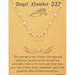 Angel Number Necklace Digital necklace 18k Gold Plated Stainless Steel Faux Pearl Choker Chain Gift for Women Girl