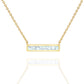 JSJOY 14K Gold Plated Created White Opal Necklace Opal Necklaces for Women