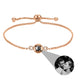 Custom Photo Bracelet Personalized Photo Projection Bracelet Circle Photo Bracelets with Picture Inside for Women Men Couple Best Friend gife