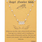 Angel Number Necklace Digital necklace 18k Gold Plated Stainless Steel Faux Pearl Choker Chain Gift for Women Girl