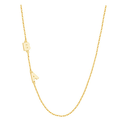JSJOY Custom Initial Necklace, Personalized Name Necklaces for Women 14K Gold Plated Letter Necklace Name Necklace Mama Necklace | Graduation Gifts Birthday Gifts for Women Girl