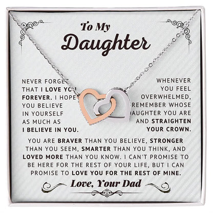 Daughter Gifts From Dad - To My Daughter Necklace From Dad Believe In Yourself Love Knot Necklace Gifts For Daughter On Birthday Gifts For Daughter Father Daughter Gifts Christmas Graduation Valentine Idea Gifts