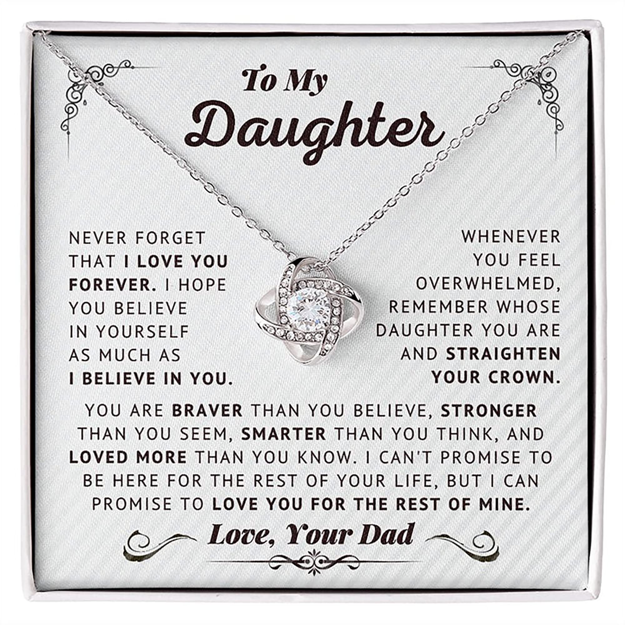 Believe in yourself gift necklace - FREE ENGRAVING