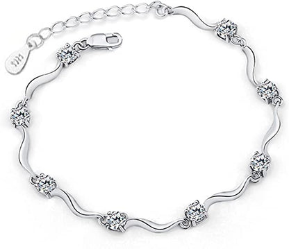 JSJOY Women Jewelry Solid  Bracelet Cuff Bangle Charm Adjustable Bracelet Handmade Jewelry Bead Chain Anklet for Women Men Girls Mom Jewelry Gifts for  Thanksgiving Da