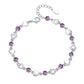 JSJOY Silver Bracelet for Women Teen Girls Love Heart Charm Chain Bracelet Bangle with Zircon Fashion Jewelry Gifts