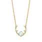 JSJOY 14K Gold Plated Created White Opal Necklace Opal Necklaces for Women