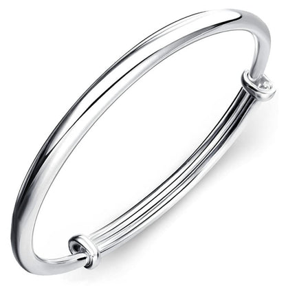 JSJOY Silver Bracelet for Women Teen Girls Love Heart Charm Chain Bracelet Bangle with Zircon Fashion Jewelry Gifts