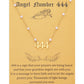 Angel Number Necklace Digital necklace 18k Gold Plated Stainless Steel Faux Pearl Choker Chain Gift for Women Girl