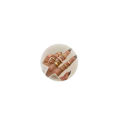 JSJOY Gold Stacking Rings for Women Butterfly Knuckle Rings Snake Rings Moon Star Rings Heart Stacking Rings for Girls