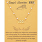 Angel Number Necklace Digital necklace 18k Gold Plated Stainless Steel Faux Pearl Choker Chain Gift for Women Girl