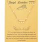 Angel Number Necklace Digital necklace 18k Gold Plated Stainless Steel Faux Pearl Choker Chain Gift for Women Girl
