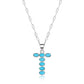 Western Turquoise Initial Necklace Letter Cowgirl Bohemian A-Z Hippie Boho Turquoise Stones Pendant Necklace for Women Girls Valentine's Day Gift