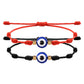 JSJOY Adjustable Evil Eye Black Bracelets 2PCS Black String Lucky Protection Handmade String Amulet for Women Men Boys Girls Family
