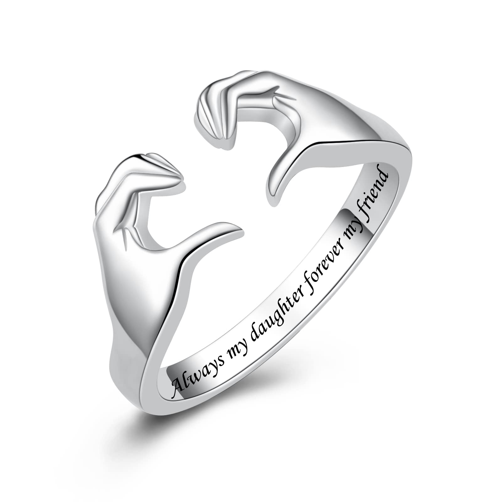 Pure 925 Silver Trending Hug Ring – 𝗗𝗲𝘀𝗶𝗴𝗻𝗲𝗿 𝗙𝗶𝗻𝗲 𝗦𝗶𝗹𝘃𝗲𝗿  𝗝𝗲𝘄𝗲𝗹𝗹𝗲𝗿𝘆