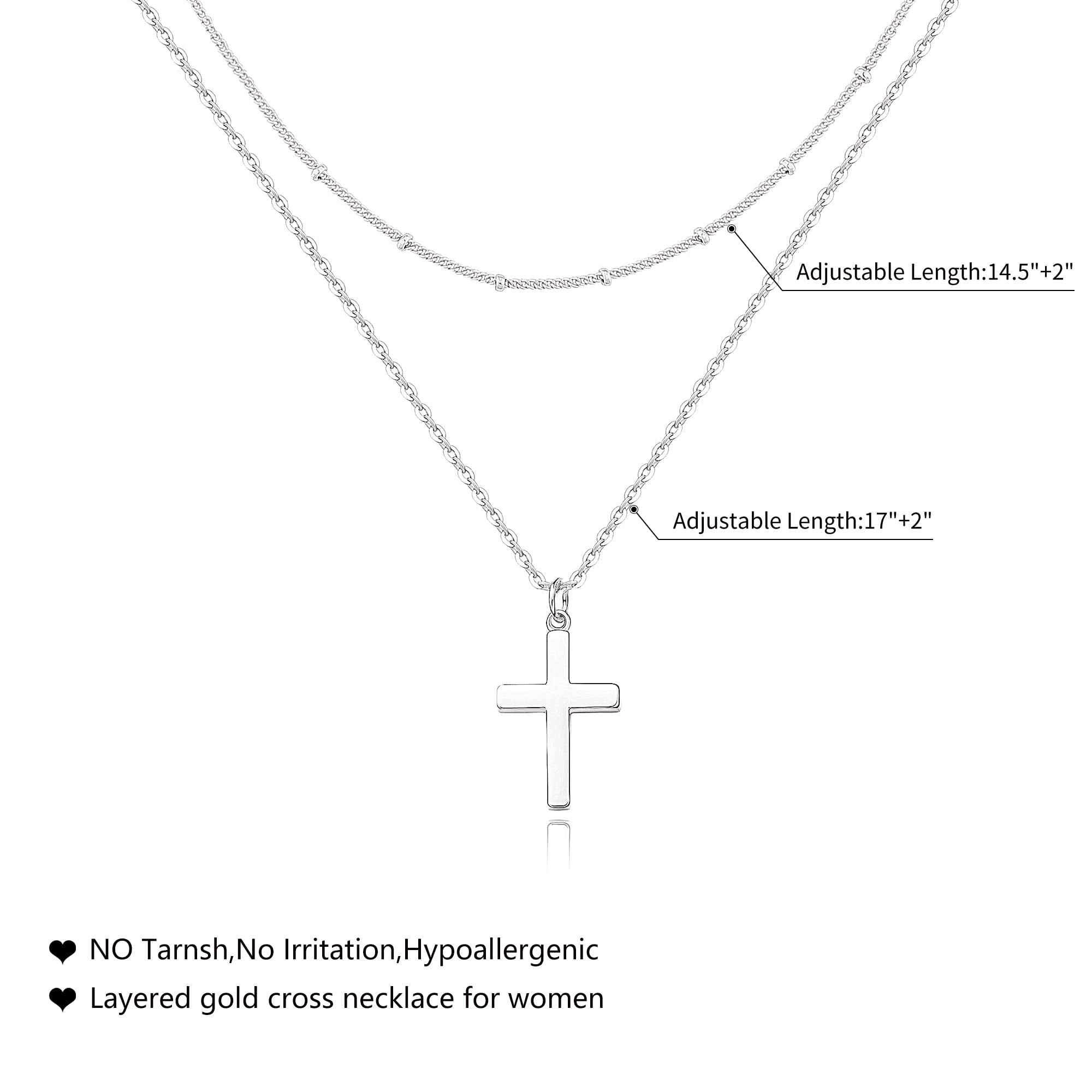 JEWELEXCESS Opal Cross Necklaces for Women – Sterling Silver or 14k Go –  Jewelexcess