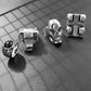 JSJOY Eddie Munson Ring Accessories Set Men Gifts Halloween Vintage Punk Skull Cross Ring Jewelry For Fans Gifts