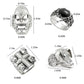 JSJOY Eddie Munson Ring Accessories Set Men Gifts Halloween Vintage Punk Skull Cross Ring Jewelry For Fans Gifts