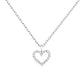 JSJOY 14K Gold Plated Cubic Zirconia Heart Necklace Gold Necklaces for Women