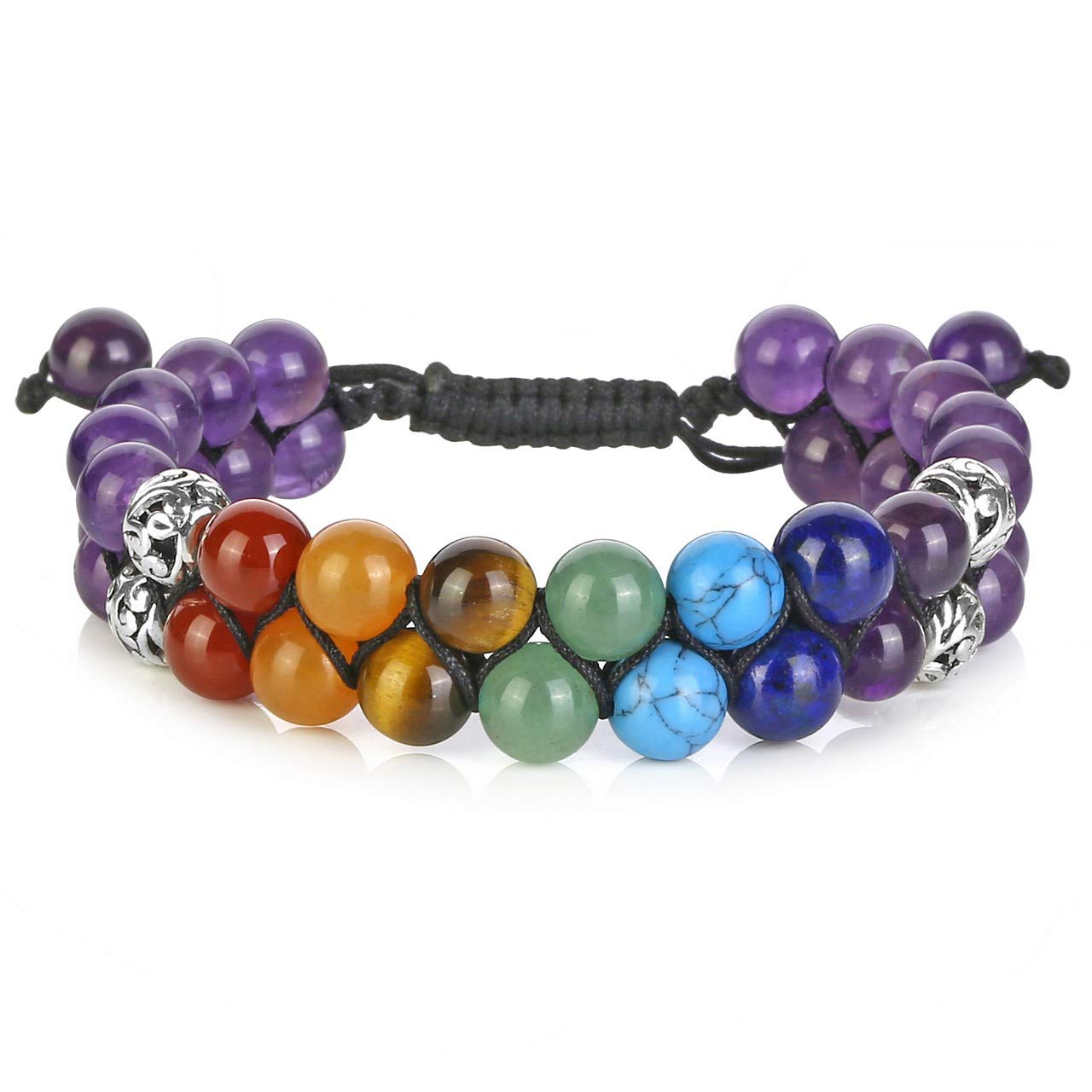 Purple - 7 Chakra Amethyst Bracelet