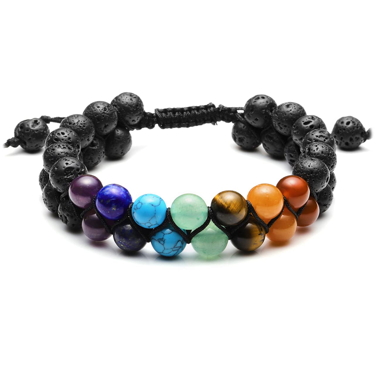 Black - Lava Rock Stone Bracelet