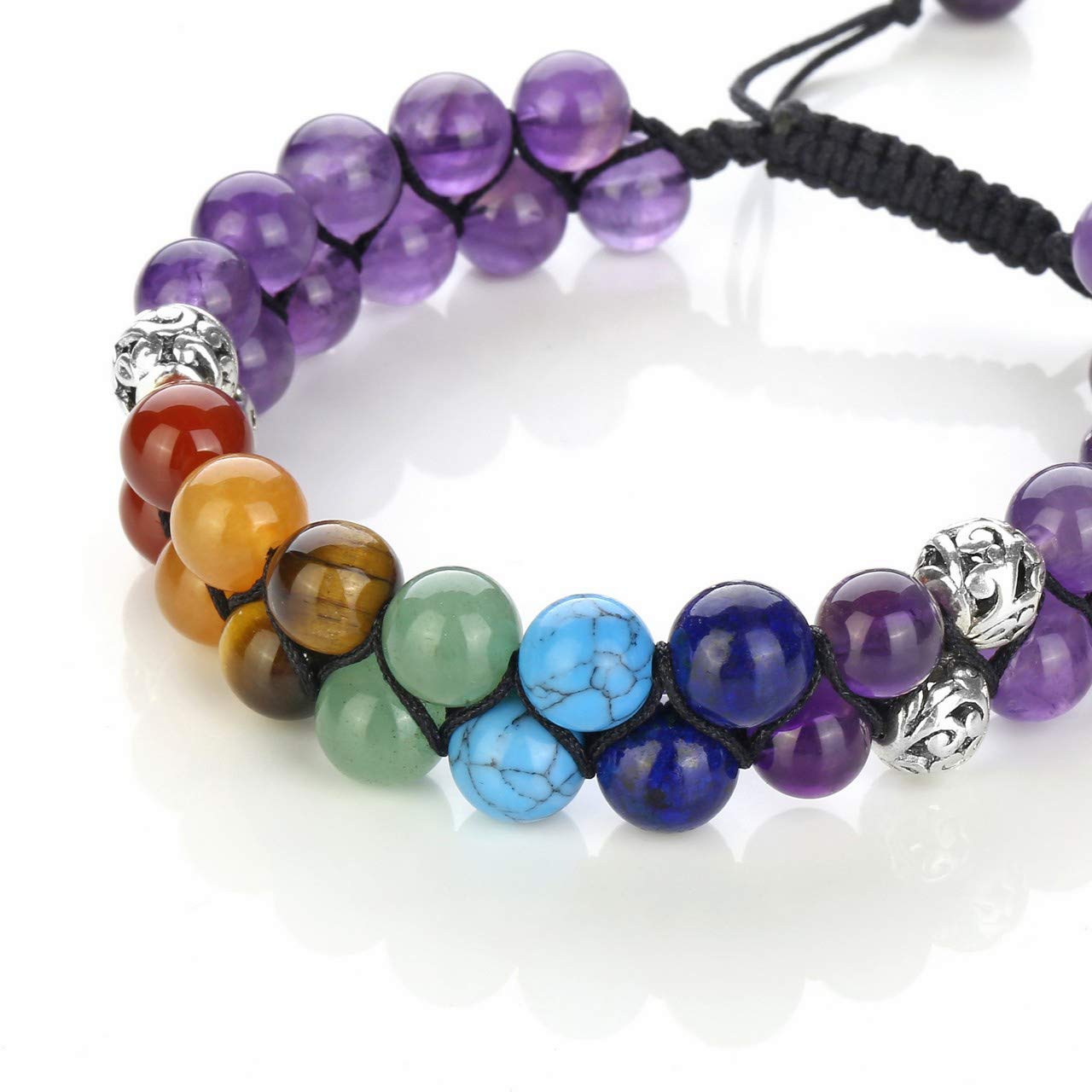 Purple - 7 Chakra Amethyst Bracelet