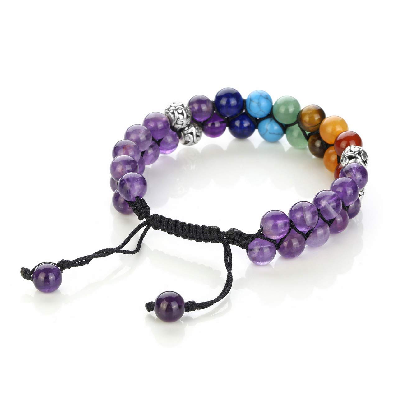 Purple - 7 Chakra Amethyst Bracelet