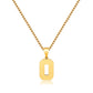 JSJOY Men Number Necklace for Boys 18K Gold Plated Sports Initial Stainless Steel Pendant Personalized Jewelry 3mm Chain Letter Pendant Necklaces for Women Gold Number Necklace  Football/Soccer